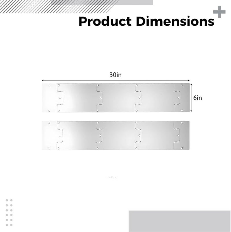 Stainless Steel Door Kick Plates 6x30 Inch 10 Pcs Scratch Resistant Protection Interior Exterior - Image 3
